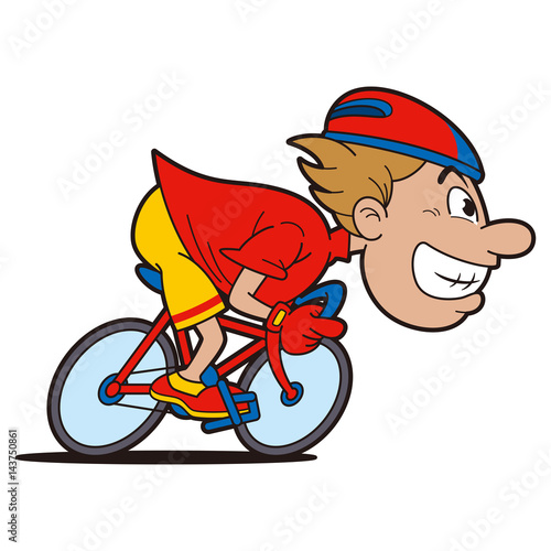 競輪選手キャラクター 競輪 自転車競技 Stock Illustration Adobe Stock