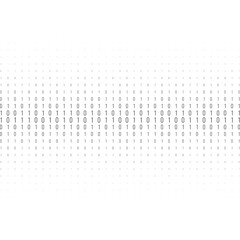 Binary code black and white background