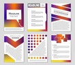 © happyvector071 - Abstract vector layout background set. For art template design, list, page, mockup brochure theme style, banner, idea, cover, booklet, print, flyer, book, blank, card, ad, sign, sheet,, a4