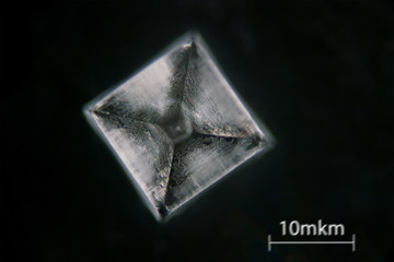 Wall Mural - micro photo of the crystal of table salt
