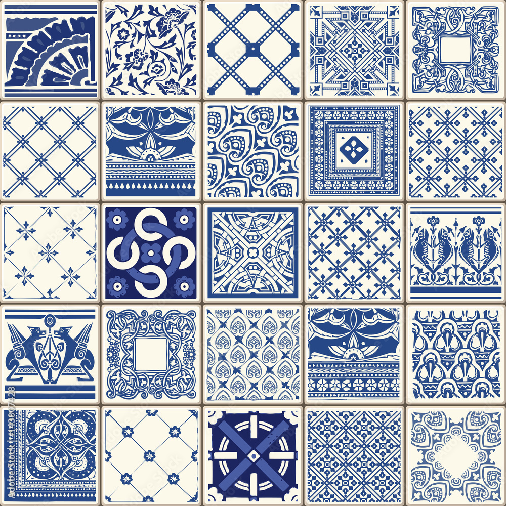 niebieskie-geometryczne-zdobione-plytki-ilustracja-wektorowa