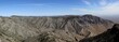 Panorama Ansicht auf karge Berglandschaft in Texas