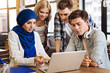 © Viacheslav Yakobchuk - Involved international students learning together