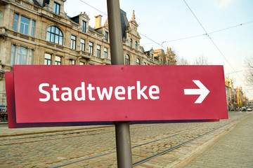 Poster - Schild 211 - Stadtwerke