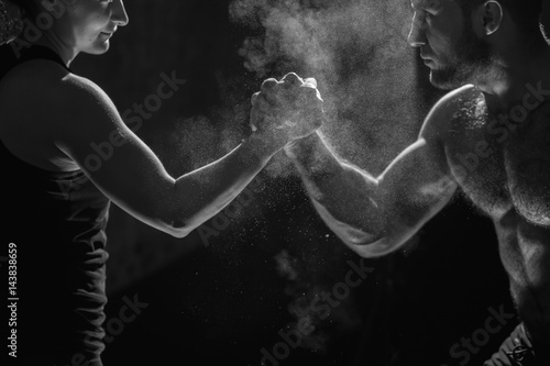 Fotografía Young athlete practicing crossfit training