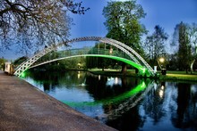 Green Bridge At Night