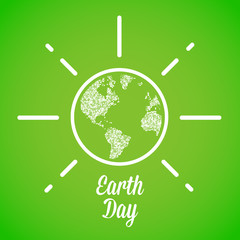 Wall Mural - Vector Earth Day, Eco Day Illustration
