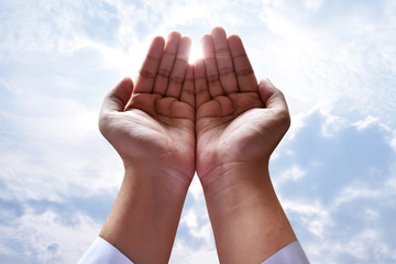 Poster - Muslim man praying