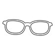 © Jemastock - glasses icon over white background. vector illustration