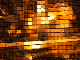 Wall Mural - chaos cubes - abstract digitally generated image