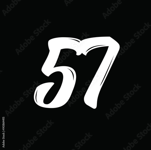 Fotografie, Obraz 57, text design. Vector calligraphy. Typography poster.