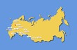 Население Города-миллионеры России карта вектор изолированный 