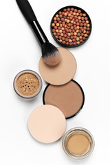 Poster - Set of various face powder and brush