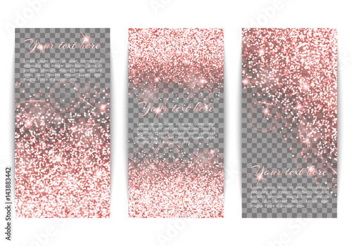 Glitter Sparkle Background With Holiday Lights Pink Bokeh On A