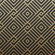 Golden Metallic Background With Geometric Pattern. Elegant Luxury Style.