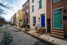 Row Houses In Center City, Philadelphia, Pennsylvania.
