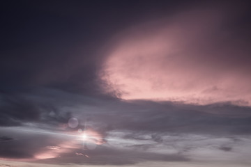 Wall Mural - Sky and clouds / Rain clouds and sky at twilight.