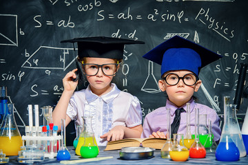 Wall Mural - little smart children