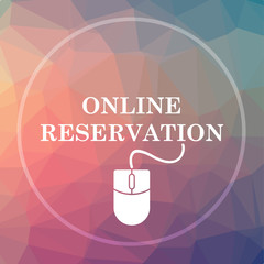 Canvas Print - Online reservation icon