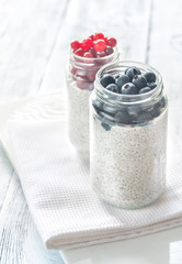 Poster - Chia seed pudding with fresh berries