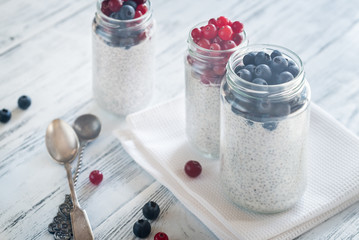 Sticker - Chia seed pudding with fresh berries