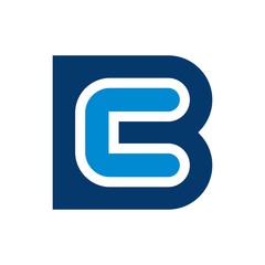 Sticker - letter B and C logo vector.