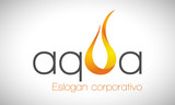 Fototapeta Dinusie - Agua y fuego - logo