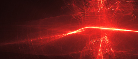 Wall Mural - orange glow energy wave.