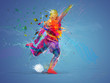 soccer player abstract concept