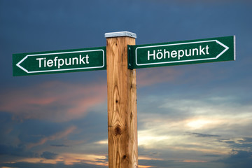 Poster - Schild 237 - Höhepunkt