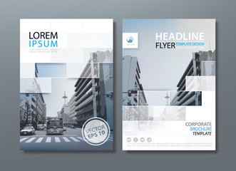 Annual report brochure flyer design template vector, Leaflet cover presentation, book cover.