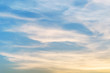 © kenkuza - Closeup beautiful sky with cloud in the evening textured background