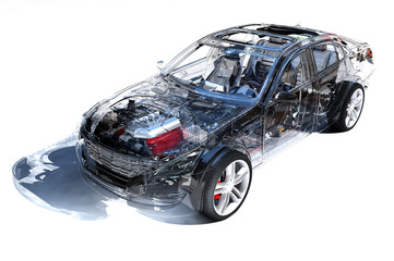 Sticker - Transparent model cars.