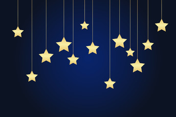 Blue background with stars