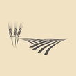 Wheat field icon