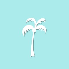 Wall Mural - Palm tree icon