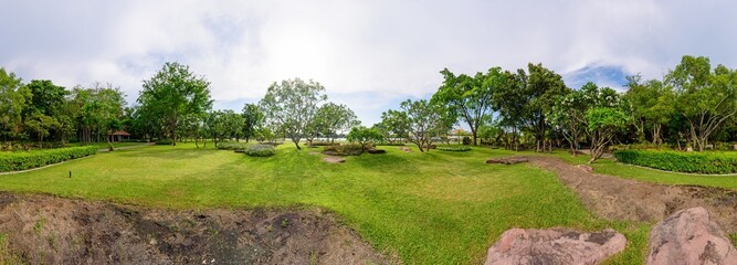 Wall Mural - 360 Panorama of public park