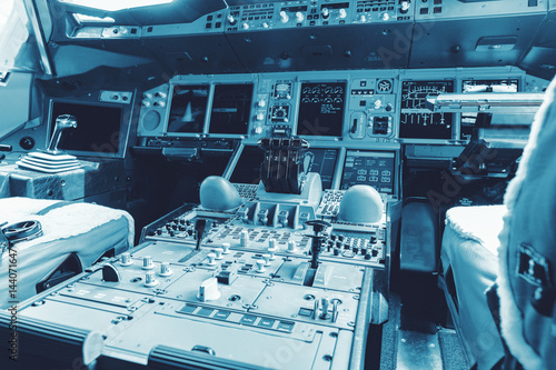 Dashboard And Center Console Of The Largest Passenger