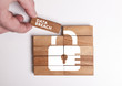 © photon_photo - Business, Technology, Internet and network concept. Young businessman shows the word: Data breach