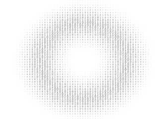 Binary code black and white background