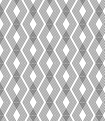 Wall Mural - abstract geometric black and white hipster fashion hexagon pattern