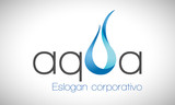 Fototapeta Dinusie - Agua y fuego 3 - Logotipo
