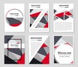 © happyvector071 - Abstract vector layout background set. For art template design, list, front page, mockup brochure theme style, banner, idea, cover, booklet, print, flyer, book, blank, card, ad, sign, sheet,, a4