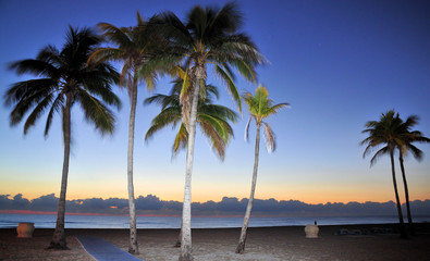 Wall Mural - Hollywood Beach Sunrise / Sunrise at Hollywood Beach, Florida