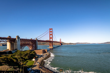 Sticker - Golden Gate Bridge - San Francisco, California, USA