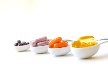 Vitamins and Healthy Supplements.