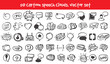 © sabdesign85 - vector doodle speech clouds icons set