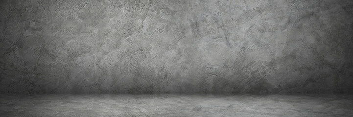 Aufkleber - horizontal cement wall and floor with shadow for background and design
