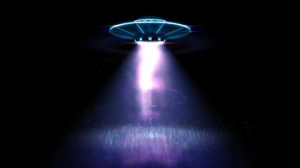 highly detailed huge spaceship approaching to the earth to steal humans. 4k animation