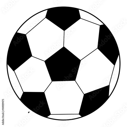 Coloring Book Outlined Soccer Ball Stock Vector Adobe Stock